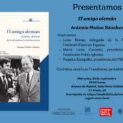 El amigo alemán, de Antonio Muñoz Sánchez