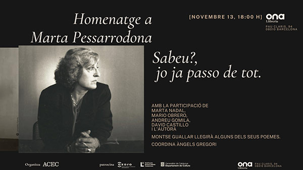 Homenatge a Marta Pessarrodona